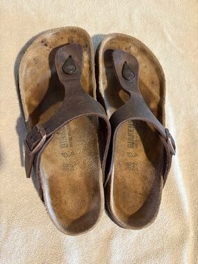 Birkenstock Habana Leather Thong Sandals with Buckle *2nd Pair